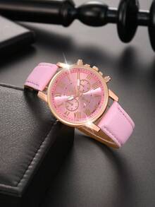 Elegant Women’s Jewelry & Watch Gift Set – pink Crystal Collection