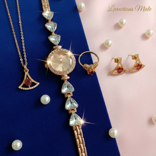 coplete jewelry set with watches
