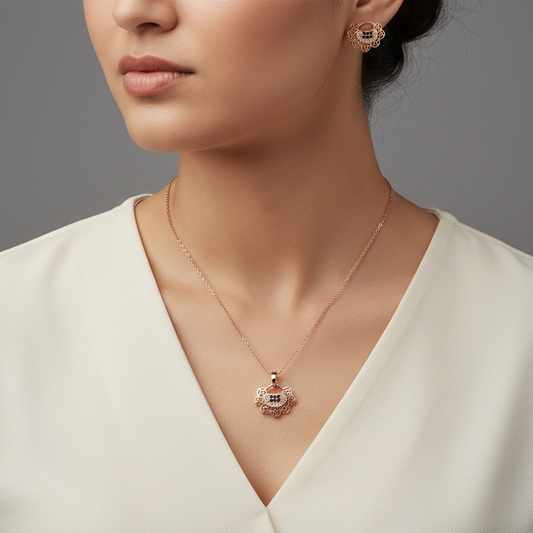 Rosé Royale Pendant Set