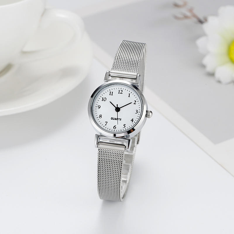 Elegant Silver Jewelry & Watch Set