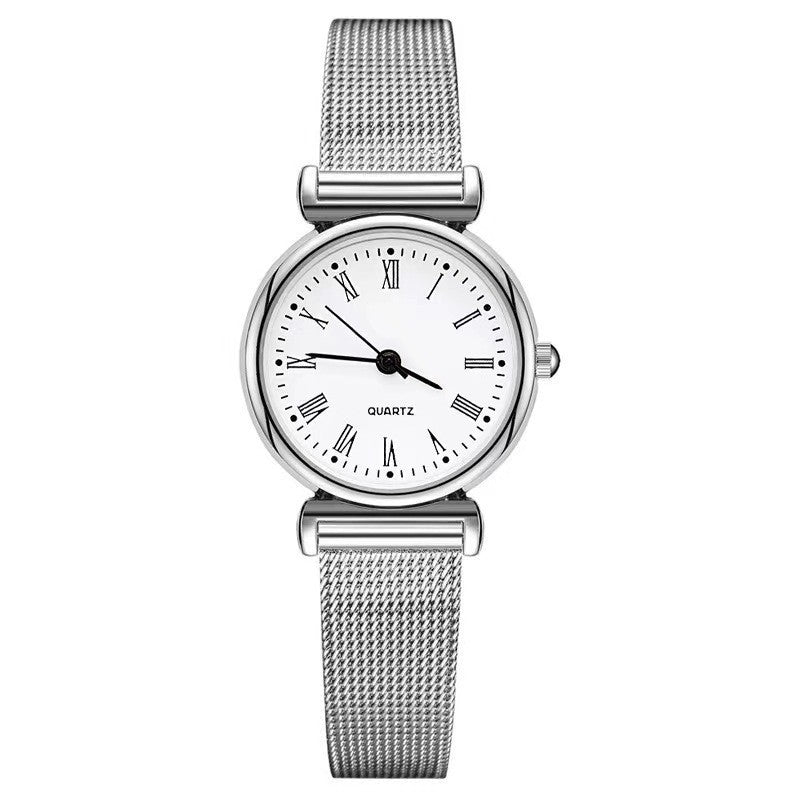 Elegant Silver Jewelry & Watch Set