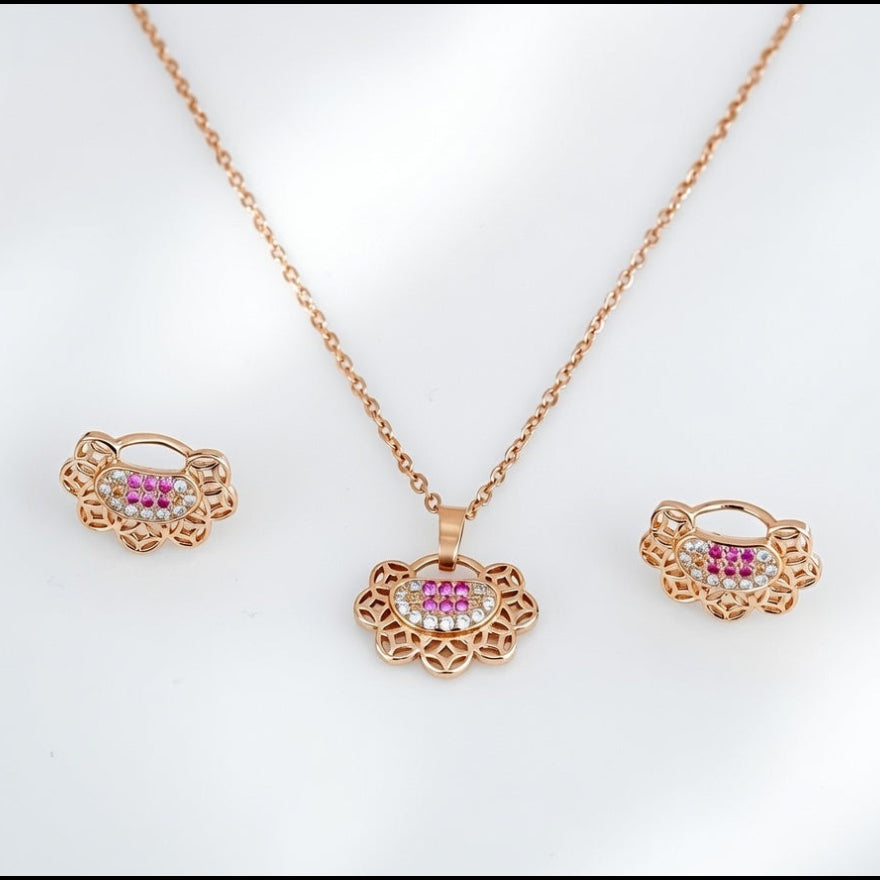 Rosé Blossom Luxe Jewelry Set